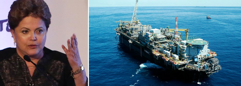 Em meio às críticas sobre a contratação da Petrobras para explorar, sem licitação, o óleo excedente em quatro áreas do pré-sal, a presidenta Dilma Rousseff disse nesta sexta (27) que não é possível fazer política de exploração de petróleo com visão de curto prazo; "Voltou o alarido das vozes que sempre quiseram diminuir a Petrobras, dos que sempre quiseram entregar nossas oportunidades sem olhar pra quem e em que condições, daqueles que querem olhar uma empresa de petróleo baseada na sua rentabilidade de curto prazo", afirmou