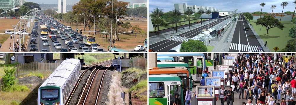 Dentre as principais obras previstas para 2014 destacam-se a implantação dos corredores de transporte coletivo dos eixos Sudoeste e Norte, do VLT e aquisição de trens; a implantação de Veículo Leve sobre Pneus Eixo Sul (VLP)e a execução de obras de urbanização; os projetos estruturantes preveem melhorias na infraestrutura do Distrito Federal e integram uma lista que recebe atenção especial da Junta de Execução Orçamentária 