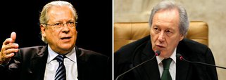 Ex-ministro José Dirceu recorreu nesta segunda (27) ao STF contra decisão da Vara de Execuções Penais do Distrito Federal, que suspendeu, por 30 dias, análise do pedido para trabalhar fora da prisão, no escritório de advocacia de José Gerardo Grossi; suspensão foi determinada até que se encerre a investigação interna sobre denúncias de uso de telefone celular dentro do Presídio da Papuda, pelo ex-ministro; o ministro Ricardo Lewandowski responde interinamente pela presidência do Supremo, durante o recesso da Corte neste mês e poderá ser dele a decisão que dará ou não o direito a Dirceu de trabalhar; outros condenados na AP 470 em regime semiaberto já estão trabalhando 