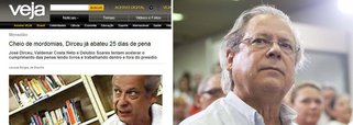 Revista lamenta que Dirceu tenha conseguido reduzir 25 dias de sua pena, lendo livros, o que a lei lhe permite; é lamentável que, num Brasil democrático, um veículo de comunicação se preste a promover o arbítrio