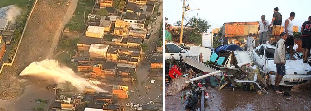 A Polícia Civil indiciou quatro pessoas pelo rompimento da adutora da Companhia Estadual de Águas e Esgotos ocorrido no dia 30 de julho; a força da água arrastou e matou uma criança de 3 anos, feriu 17 pessoas e deixou pelo menos 70 pessoas desabrigadas no bairro de Campo Grande, zona oeste do Rio