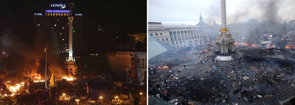 Presidente Viktor Yanukóvich considerou que oposição "ultrapassou os limites"; os oposicionistas apelaram ao uso de armas para enfrentar as forças policiais; 241 pessoas foram hospitalizadas, incluindo 79 policiais e cinco jornalistas