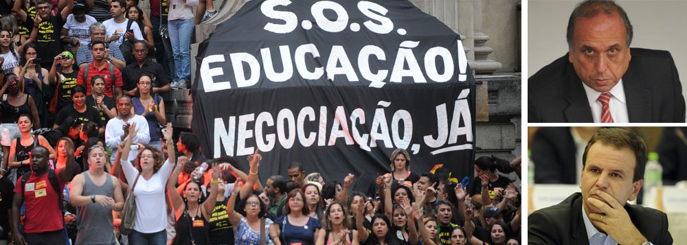 Os professores reivindicam reajuste salarial de 20%, um terço de tempo para o planejamento de aulas, redução da carga horária para 30 horas semanais e a contratação de mais professores por concursos públicos; a prefeitura do Rio não apresentou uma proposta ao sindicato e sustenta que os professores municipais são os que recebem o segundo melhor salário do país; já o governo do Estado oferece reajuste de 8% e argumenta que diminuir o tempo de trabalho de funcionários para 30 horas acarretaria em uma diminuição no salário, o que é proibido por lei