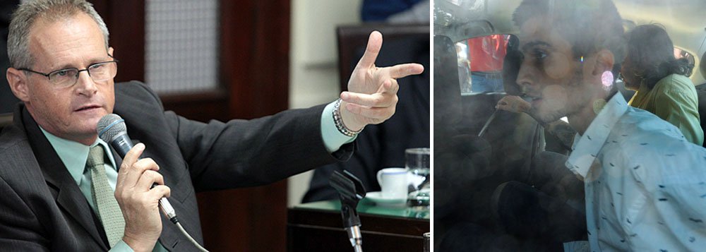 Secretário de Segurança do Rio defende projeto que tipifica crime de associação para a incitação ou prática de desordem, que está parado no Ministério da Justiça; ele lembra que Fábio Raposo, preso por portar a bomba que matou Santiago Andrade, já havia sido levado à delegacia; "Qual é o grau de tolerância que a sociedade tem com a violência apresentada durante as manifestações? Só para dar um exemplo, a pessoa que foi presa com o artefato já havia sido presa três vezes. As idas à delegacia não foram suficientes para ela repensar seus atos", disse Beltrame