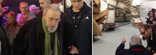 Líder cubano participou da inauguração de uma galeria de arte em Havana; visita, que aconteceu nesta quarta-feira 8, coincide com o aniversário de 55 anos da entrada do líder na capital do país