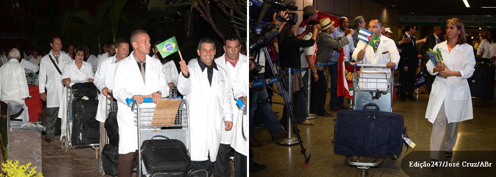 A segunda leva dos 250 médicos cubanos que atuarão pelo programa Mais Médicos, do Governo Federal, chegou em Brasília por volta das 00h15 desta quarta-feira (2), no Aeroporto Internacional da Capital Federal; até o próximo fim de semana, dois mil médicos cubanos deverão chegar ao Brasil nesta segunda etapa do programa