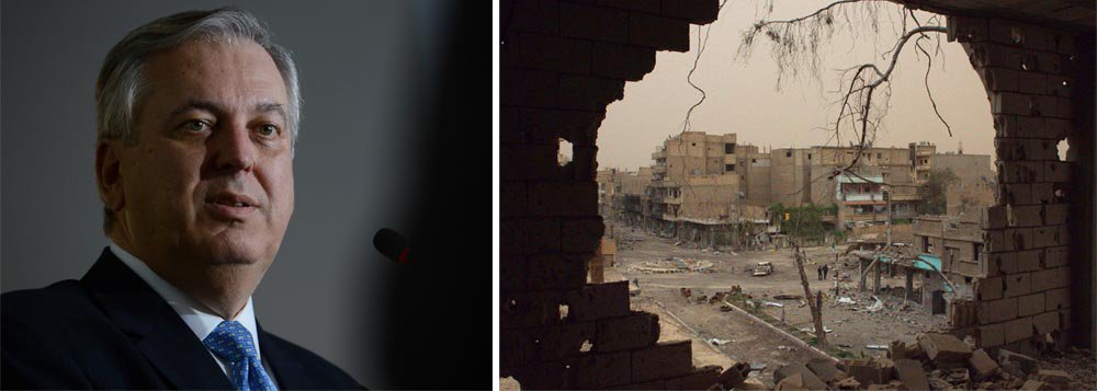 Ministro Luiz Alberto Figueiredo Machado criticou o que chamou de "paralisia" do Conselho de Segurança da ONU na busca por uma solução negociada para encerrar o impasse na Síria e rechaçou uma intervenção militar na região, como anunciaram os Estados Unidos