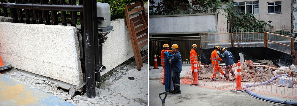 O Consórcio da Linha 4 do metrô informou que não risco para as edificações da Rua Barão da Torre, em Ipanema, na Zona Sul do Rio, após uma cratera se abrir no meio da pista, entre as ruas Farme de Amoedo e Teixeira de Melo; segundo a gerência de produção, as estruturas dos prédios estão sendo monitoradas