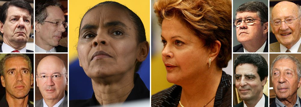 Com apoio do Itaú, ela organizou um café da manhã com pesos pesados da economia: Roberto Setubal (Itaú), Candido Bracher (Itaú BBA), Fábio Ermirio de Moraes (Votorantim), Carlos Pires (Drogasil), Waldemar Verdi (Rodobens), Daniel Feffer (Suzano) e Rubens Ometto (Cosan); um dos presentes, Abilio Diniz, da BRF, teria até rompido com o governo Dilma; em paralelo, a nova aliada de Eduardo Campos no PSB prepara a organização de novos protestos para o ano que vem a fim de "recolocar as coisas em seu devido lugar"; será que Marina faz bem para a economia?