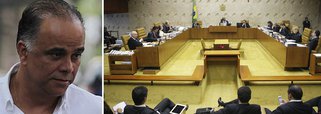 Ministros reduziram de 15 para 10 salários mínimos o valor dos 93 dias-multa impetrado contra o publicitário, condenado como operador do chamado 'mensalão' na Ação Penal 470; com a decisão, a corte acolhe parcialmente os embargos apresentados pela defesa do réu, uma vez que negou reformar a pena por formação de quadrilha; "Foi um papel substancial", disse o ministro Marco Aurélio, sobre a participação de Valério no grupo; tribunal avalia agora os recursos do deputado José Genoino, do PT; assista ao vivo