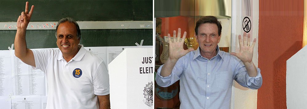 Com apurações encerradas no Rio de Janeiro, o atual governador, Luiz Fernando Pezão, liderou a disputa com 40,57% dos votos válidos; Marcelo Crivella, do PRB, registrou 20,26% dos votos e enfrentará o peemedebista no segundo turno; candidato surpreendeu ao ultrapassar Anthony Garotinho (PR), que ficou em terceiro lugar, com 19,73%