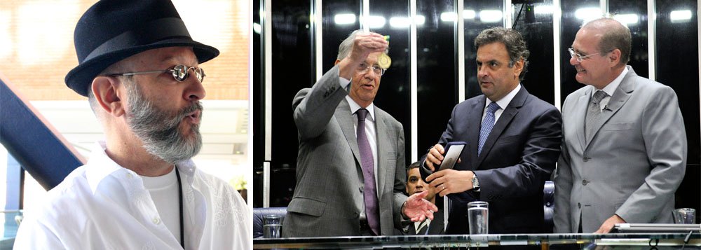 Colunista político escreve que "um detalhe estragou a festa" que celebrou, em sessão no Senado, os 20 anos da moeda; "Urdida pelo senador Aécio Neves com propósitos eleitorais, a coisa virou uma celebração partidária. O Real merecia mais", diz Josias de Souza