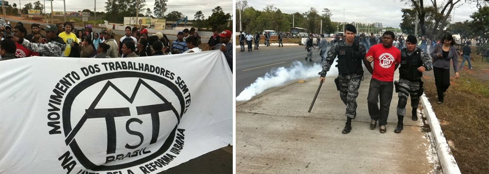 Manifestantes e policiais entraram em conflito na manhã desta sexta-feira 6 na capital devido a protestos ocorridos nos principais acessos do Entorno do Distrito Federal. De acordo com a Polícia Militar do DF, cinco pessoas foram presas. A Organização de Comunicação Universitária Popular (Ocup), que articulou os protestos, acusa os policiais de violência