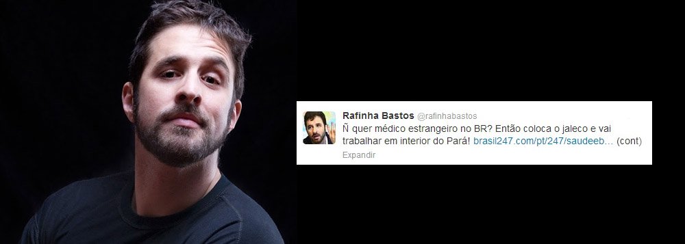 Humorista demonstra indignação com o preconceito mostrado pela classe médica brasileira contra os profissionais estranheiros: "Ñ quer médico estrangeiro no BR? Então coloca o jaleco e vai trabalhar em interior do Pará!", escreveu, pelo Twitter (Foto: Gisele Federicce) Humorista demonstra indignação com o preconceito mostrado pela classe médica brasileira contra os profissionais estranheiros: "Ñ quer médico estrangeiro no BR? Então coloca o jaleco e vai trabalhar em interior do Pará!", escreveu, pelo Twitter