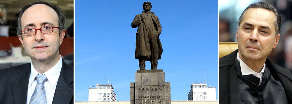 Na vanguarda do atraso, o colunista Reinaldo Azevedo, da Folha, ataca o ministro Luis Roberto Barroso, do Supremo Tribunal Federal; "é um queridinho da imprensa 'progressista'. Abraça todas as teses politicamente corretas das esquerdas atomizadas de hoje em dia: casamento gay, descriminalização das drogas, cotas raciais, aborto..."