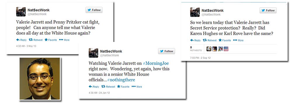 Jofi Joseph era diretor de não-proliferação nuclear do Conselho de Segurança Nacional da Casa Branca, mas há mais de dois anos vinha publicando centenas de tuítes anônimos e ofensivos usando a conta @NatSecWonk