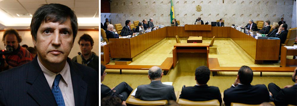 Ministro Ricardo Lewandowski defendeu que fosse aceito pelo tribunal o embargo do ex-deputado, uma vez que quando foi provada a corrupção cometida por ele, a punição para o crime era mais leve; posição, porém, recebeu o apoio de apenas dois outros ministros: Dias Toffoli e Marco Aurélio Mello; maioria da corte seguiu o voto do relator, Joaquim Barbosa