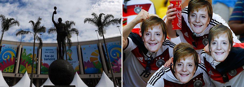 A chanceler alemã, Angela Merkel, vai viajar ao Brasil para assistir à final da Copa do Mundo, em que a seleção da Alemanha vai tentar conquistar seu quarto título mundial, no dia 13 de julho; o presidente Joachim Gauck também confirmou que vai estar no Maracanã;  Merkel esteve na estreia da Alemanha no Mundial, contra Portugal, em Salvador