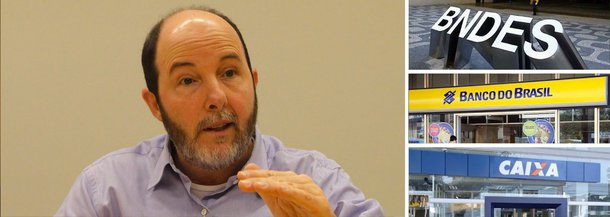 Nomeado ministro da Fazenda por Aécio Neves, caso o tucano seja eleito presidente, ex-presidente do Banco Central defende "correção de rumo" na área dos bancos públicos no Brasil; "Não estou advogando aqui fechar o BNDES", ressalta ele; "Mas não sei muito bem o que vai sobrar no final da linha, talvez não muito"; segundo Armínio Fraga, modelo com três grandes públicos brasileiros, BNDES, Banco do Brasil e Caixa Econômica, "não é favorável ao crescimento"