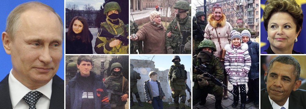 Enquanto Estados Unidos e Europa anunciam sanções à Rússia, governo de Vladimir Putin indica que irá reforçar alianças com outros países; "Se um parceiro econômico de um lado do globo impuser sanções, vamos prestar atenção aos novos parceiros do outro lado. O mundo não é unipolar, vamos nos concentrar em outros parceiros econômicos", frisou Dimitry Peskov, porta-voz do Kremlin; em julho, logo após a Copa do Mundo, Brasil sediará encontro dos BRICs e a presidente Dilma determinou ao Itamaraty que se mantenha neutro na questão da Crimeia; postura de Obama não assusta a Rússia