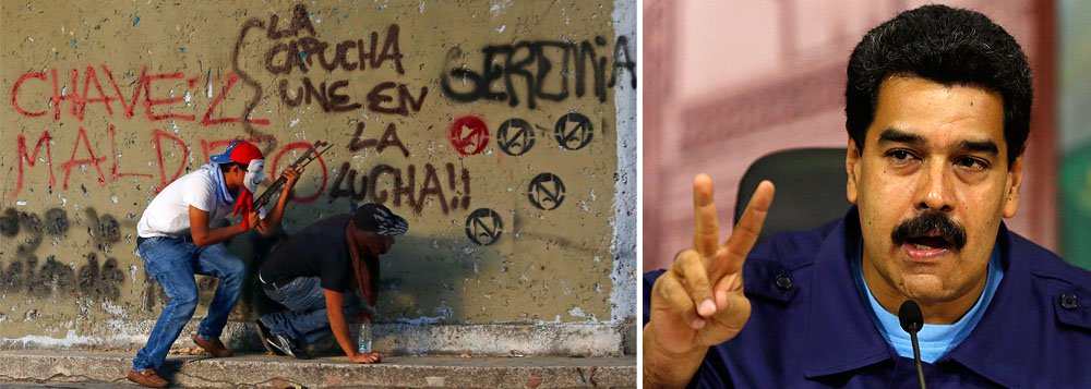 Presidente da Venezuela diz que homem detido em bairro de classe média alta em Maracay, Estado de Aragua, possuía "11 telefones internacionais e planos violentos"; e que as autoridades estão atrás de "pistas sobre vários" outros terroristas: "Estava preparando a colocação de carros-bomba para encher nosso país de violência", disse 