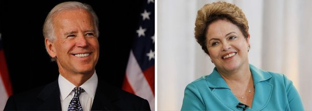 Vice-presidente americano Joe Biden telefonou, nesta quinta (6), para a presidente Dilma Rousseff para cumprimentá-la pela vitória nas urnas em 26 de outubro e sugeriu que a petista faça visita de Estado ao país; em nota, a Presidência informou que Dilma disse a Biden considerar que o momento é “extremamente oportuno” para planejar a ida dela aos EUA e classificou as relações com o país norte-americano como “muito importantes” para o Brasil