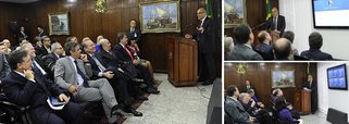 Nesta quarta, a Editora 247 lançou, na presidência do Senado, um aplicativo que resgata os grandes momentos do parlamento brasileiro; nele, há discursos de personagens como Afonso Arinos, Carlos Lacerda, Juscelino Kubitschek, João Goulart e Tancredo Neves, entre tantos outros; "projeto reafirma democracia representativa", disse Leonardo Attuch, editor do 247; "preservar a memória não significa nos atrelar ao passado, mas sim revitalizar seus pilares constituintes", destacou o presidente da casa, Renan Calheiros (PMDB-AL)