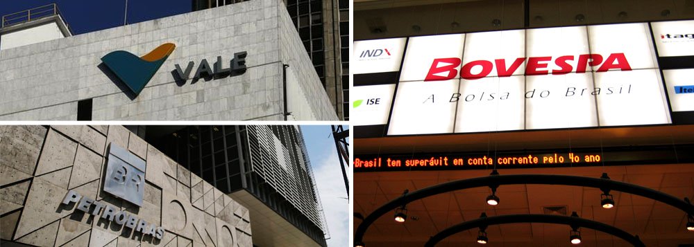 Às 13h40 (horário de Brasília), o benchmark da Bolsa brasileira subia 1,58%, a 57.119 pontos, o maior patamar desde outubro de 2014. Enquanto isso, o dólar comercial tinha alta de 2,06%, a R$ 3,0732 na compra e a R$ 3,0753 na venda. No mercado de juros futuros, o DI para janeiro de 2016 subia 0,02 ponto percentual, a 13,70%, ao mesmo tempo em que o DI para janeiro de 2020 subia 0,07 p.p., a 12,89%; as ações da Petrobras (PETR3; PETR4) subiam perto de 4%; a Vale também registrava alta, apesar do corte do rating da mineradora pela S&amp;P de "BBB+" para "BBB", com perspectiva negativa