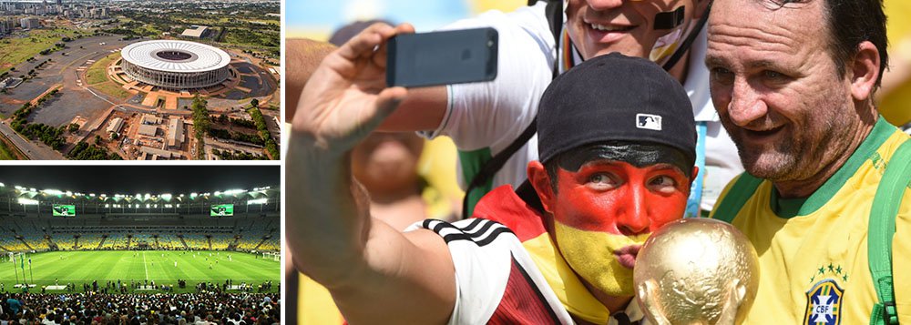 Cerca de 8 milhões de fotos foram enviadas pelo celular durante os jogos da Copa do Mundo no Estádio Nacional de Brasília. A média foi de 16,7 imagens por torcedor, número somente inferior ao constatado no Maracanã, de onde foram enviadas 10,5 milhões de fotos