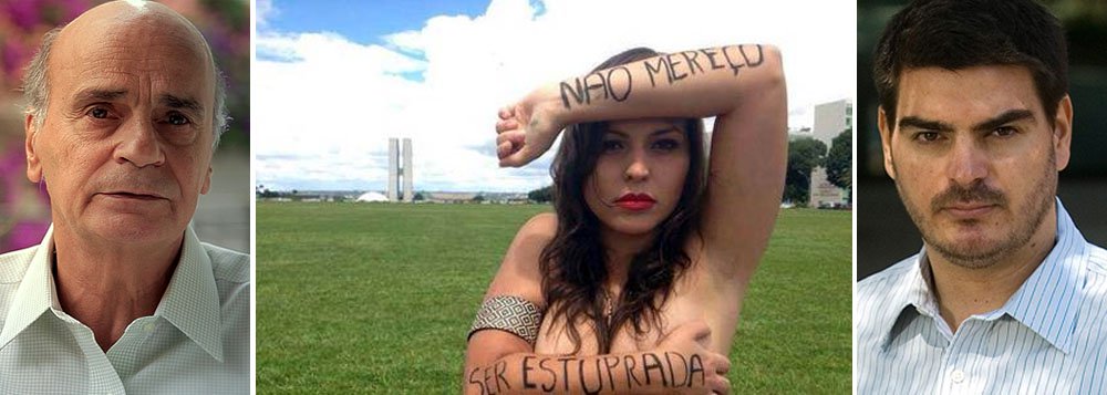 Depois de Rodrigo Constantino afirmar que "mulher direita" corre menos risco de estupro; o médico Drauzio Varela coloca os pontos nos is: "Homem nenhum tem o direito de atacar uma mulher. Nem que ela esteja nua, num banco de jardim"; recentemente, a jornalista Nana Queiroz protestou, seminua, contra a tese de que mulheres em roupas sensuais merecem ser estupradas