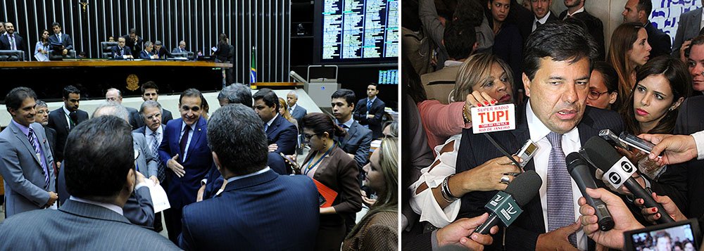 Deputados poderão votar nesta semana projeto do líder do DEM, deputado Mendonça Filho (PE), que susta decreto da presidente Dilma Rousseff sobre a Política Nacional de Participação Social; argumenta que medida é autoritária e interfere nas competências do Congresso Nacional: "A sociedade brasileira não aceita este decreto autoritário e ‘bolivariano’"