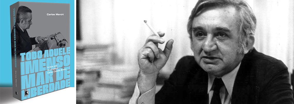 Escrito pelo também jornalista Carlos Marchi, que com ele conviveu na redação do finado Jornal do Brasil, livro resgata a figura do colunista político ímpar, sem sucessores e substitutos; "Castellinho, como era chamado, atravessou duas ditaduras e curtos períodos democráticos exercendo o jornalismo em sua dimensão maior, como serviço público, informando o cidadão sobre os fatos e sobre o que eles significavam", diz trecho da resenha de Tereza Cruvinel; "Todo aquele imenso mar de liberdade", editado pela Record, será lançado em Brasília na noite desta terça-feira 14