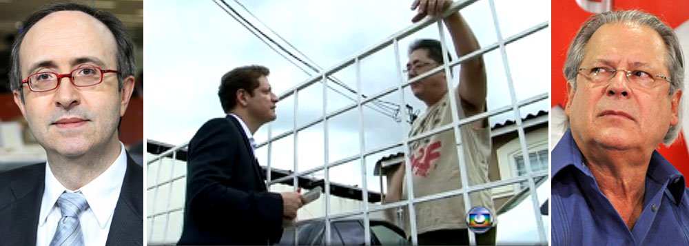 Reportagem do Jornal Nacional, que apontou o uso de um laranja no hotel St. Peter, é o pretexto usado pelo colunista para que o juiz da Vara de Execuções Penais do Distrito Federal negue o direito ao trabalho e à prisão domiciliar (à qual foi condeanado) ao ex-ministro José Dirceu; "juiz tem de proibir petista e trabalhar em hotel suspeito", diz Reinaldo; ele só não explica o que Dirceu tem a ver com a estrutura societária do hotel