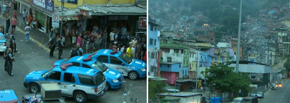 Coronel Frederico Caldas tentou se abrigar dos tiros que estavam sendo trocados por traficantes do local e como o lugar é escorregadio acabou caindo. Na queda, teve ferimentos leves e machucou o olho. A major Pricilla Azevedo, que estava com ele, também se feriu