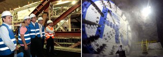 Consórcio Linha 4 Sul utiliza o equipamento Tunnel Boring Machine (Tatuzão), considerado o maior da América Latina, para perfurar aproximadamente 16 quilômetros de extensão; previsão é de que metrô comece a funcionar no primeiro semestre de 2016, transportando mais de 300 mil pessoas por dia e retirando cerca de 2 mil carros das ruas