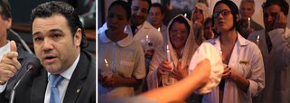 "Assim caminha a humanidade... Video podre! Ajudem a denunciar para retira-lo do ar", tuitou o deputado e pastor evangélico Marco Feliciano; no vídeo publicado hoje pelo grupo humorístico, a atriz Clarice Falcão vai ao ginecologista, que vê a imagem de Jesus Cristo em sua vagina