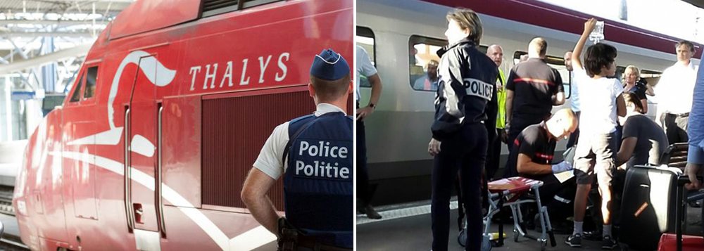 O homem armado que atacou passageiros num trem de alta velocidade na França há dois dias está "pasmo" por estar sendo visto como um militante islâmico e diz que tinha a intenção somente de roubar as pessoas a bordo por estar com fome, afirmou a advogada dele neste domingo; enquanto surgem os detalhes do início da vida adulta do homem na Espanha, a advogada Sophie David afirmou que o cliente dela, preso perto de Paris, também parecia doente e malnutrido