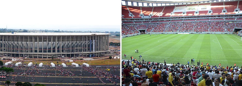 Em menos de seis meses desde sua inauguração, o Estádio Nacional de Brasília Mané Garrincha atraiu 600 mil pessoas para os jogos de futebol e shows, o que representou 260 mil visitantes a mais do que a antiga arena trouxe ao longo de 36 anos; as informações foram divulgadas pela ComCopa