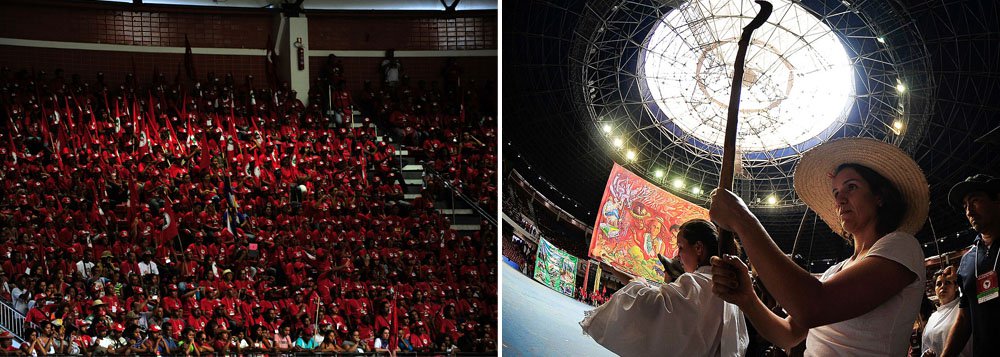 Grupo participa do 6º Congresso Nacional do MST e comemora 30 anos do movimento; entre os objetivos do encontro estão um balanço da atual situação do movimento, a discussão de novas formas de luta pela terra, pela reforma agrária e por transformações sociais