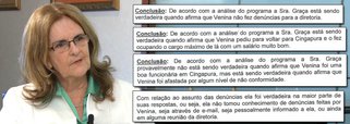 Análise da entrevista da presidente da Petrobras ao Jornal Nacional na última segunda-feira 22 conclui que ela fez um "esforço massivo" para responder às perguntas e "foi verdadeira na maior parte de suas respostas, ou seja, ela não tomou conhecimento de denúncias feitas por Venina" Velosa da Fonseca na estatal; Graça Foster também é verdadeira, segundo análise de voz, em relação ao episódio em que a ex-gerente teria pedido para voltar para Cingapura com um salário maior, ao contrário do que contou; análise da entrevista da ex-funcionária ao Fantástico aponta o contrário: que ela não foi verdadeira na maior parte das respostas