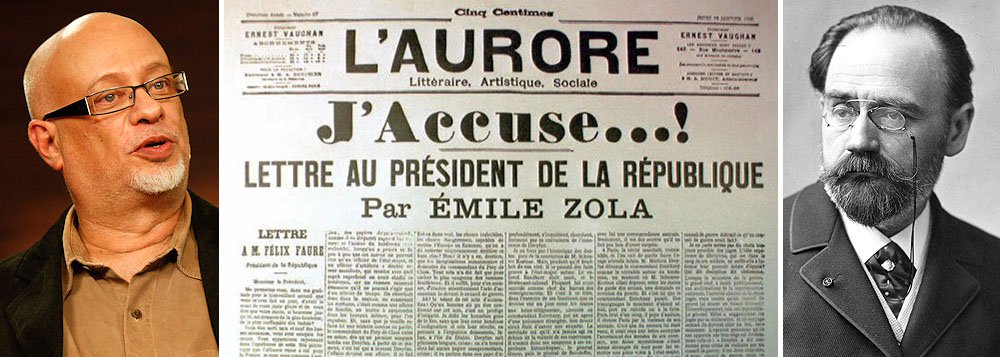 Para o colunista Luiz Felipe Pondé, um dos neoconservadores da Folha, jovens são intimidados nas universidades e até em questões do Enem com a "pregação marxista"; em seu artigo, ele toma de empréstimo o título "Eu acuso", imortalizado por um texto de Émile Zola; será que Pondé está à altura do gênio francês ou faltou simancol?