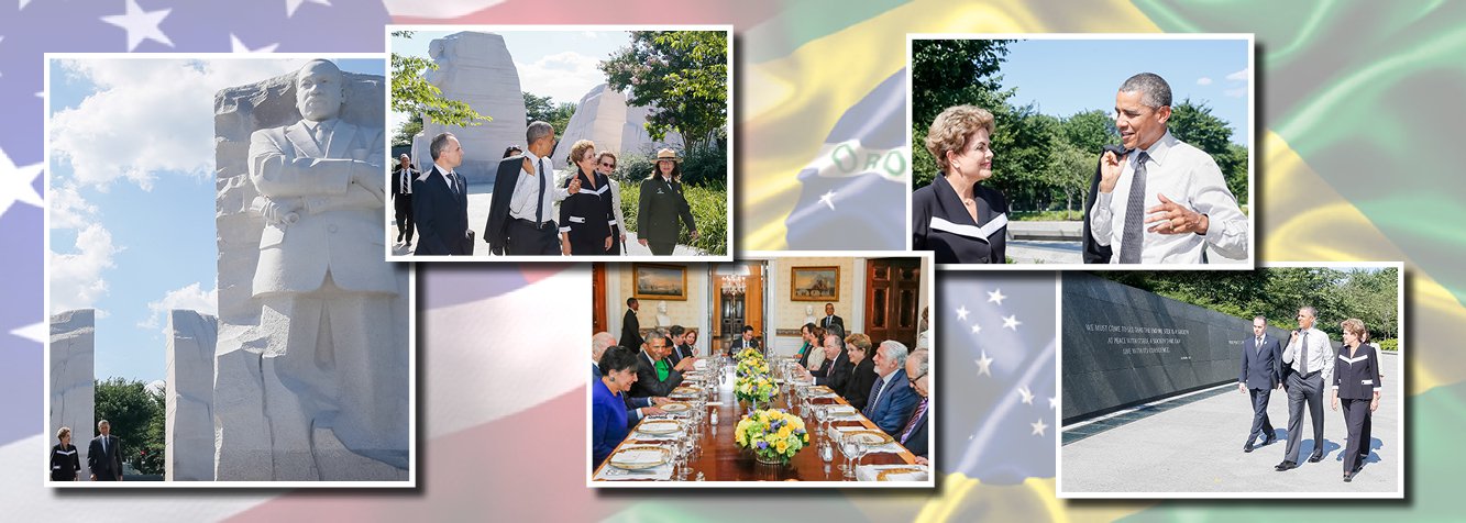 A presidente Dilma Rousseff disse que quer o Brasil "com economia mais aberta e competitiva" e que a burocracia brasileira é "infernal" durante uma reunião fechada com banqueiros e investidores em Nova York, nesta segunda (29); ela também defendeu o ajuste fiscal como "fundamental" e explicou o seu plano de concessões; após a reunião, Dilma visitou o memorial a Martin Luther King, acompanhada do presidente dos EUA, Barack Obama; segundo nota da Casa Branca, a visita ao memorial proporcionou aos dois líderes uma "oportunidade para refletirem juntos sobre a luta de Luther King em toda a sua vida em prol da igualdade e da justiça e contra o racismo e a intolerância" e ressalta os "vários valores compartilhados e os laços fortes que existem entre os povos americano e brasileiro"
 