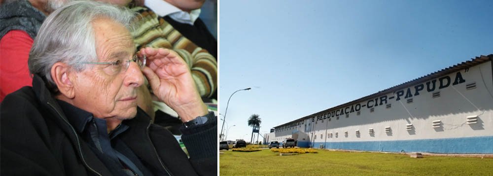 Em comentário na rádio CBN, ex-deputado Fernando Gabeira acusa o governador Agnelo Queiroz de ter mandado pintar de vermelho o corredor de número 13 da penitenciária para receber José Dirceu e José Genoino; notícia foi negada pelo governo do Distrito Federal; para o jornalista Eduardo Guimarães, do Blog da Cidadania, "só uma mente doentia poderia inventar uma barbaridade como essa"