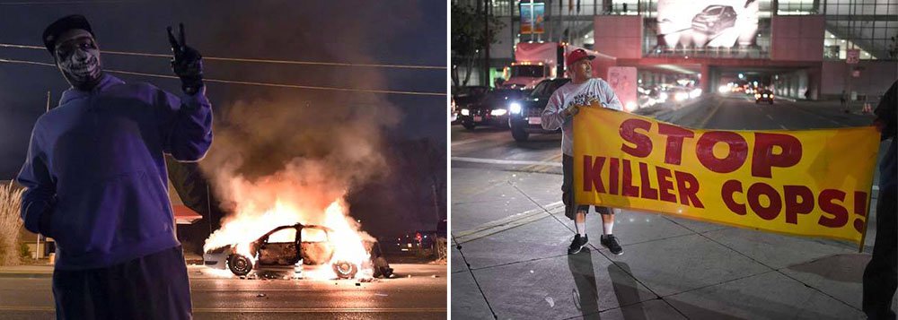 A indignação da cidade de Ferguson, no Missouri, com a decisão de um júri que livrou o policial que matou o jovem negro Michael Brown, estendeu-se a 170 cidades em 37 estados norte-americanos, com milhares de pessoas saindo às ruas