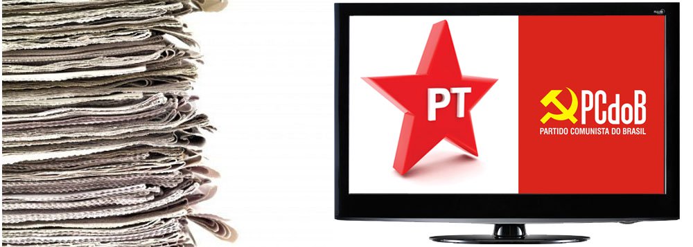 PT e PCB se uniram em torno de uma causa comum: elaborar um projeto de lei para regulamentar a mídia e quebrar o monopólio dos grupos de comunicação que operam no Brasi; pelo projeto que está sendo articulado, os cinco grandes grupos de comunicação que atuam no País terão que se desfazer de redes de rádio e televisão regionais, além de jornais