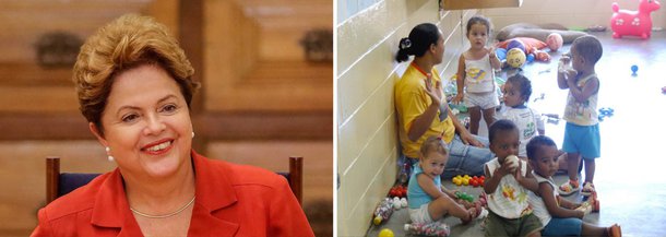 Presidente Dilma Rousseff afirmou nesta quarta-feira, 1º, que, se reeleita, irá oferecer mais vagas em creches em todo o país; "Nós iniciamos talvez uma grande revolução nessa área", disse a presidenta a jornalistas no Palácio Alvorada; desde que assumiu o governo, foram contratadas 6.452 creches, das quais 2.052 já foram entregues; antes dela, ex-presidente Lula entregou 1.938 unidades; "Creche feita com padrões de alta categoria atua de maneira fortíssima na raiz da desigualdade. Não é só renda, é a decorrência do que a renda priva das pessoas", afirmou Dilma