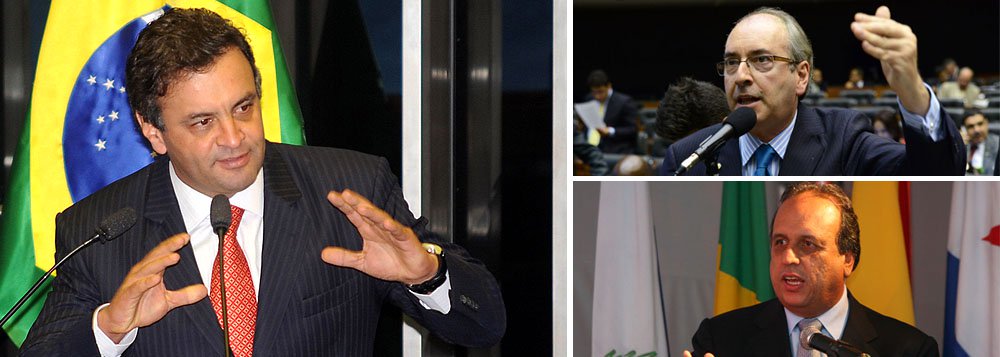 Presidenciável tucano tem mantido conversas com o líder do PMDB na Câmara, Eduardo Cunha, sobre a possibilidade de entrar na chapa do vice Luiz Fernando Pezão; maior partido da base aliada de Dilma Rousseff não conta com o apoio do PT no estado, que insiste em bancar a candidatura do senador Lindbergh Farias