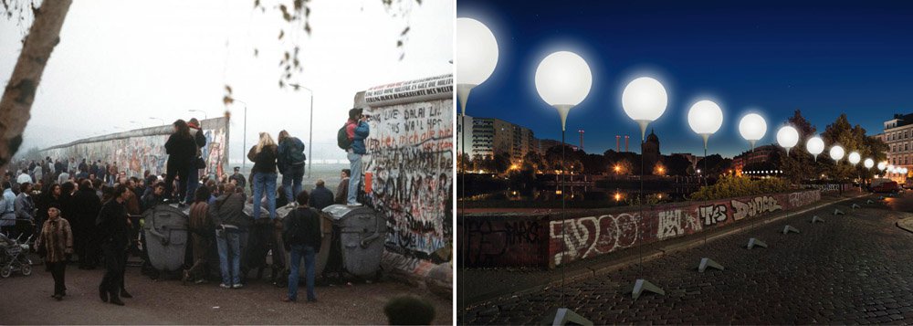 No Portão de Brandenburgo, em Berlim, capital da Alemanha, lembranças de um triste passado de divisão se misturam aos últimos preparativos para a celebração da liberdade. Uma grande festa pública vai ocorrer no local, no domingo 9, quando são completados 25 anos que o Muro de Berlim, que dividia a Alemanha oriental, socialista, da ocidental, capitalista, foi ao chão