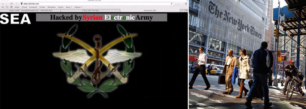 Autoria da ação é reivindicada pelo grupo Exército Eletrônico Sírio (SEA, na sigla em inglês). No portal que identifica a quem pertence cada site da internet, jornal americano e conta no Twitter tiveram registros alterados em nome do “Syrian Arab Republic” (Foto: Roberta Namour) Autoria da ação é reivindicada pelo grupo Exército Eletrônico Sírio (SEA, na sigla em inglês). No portal que identifica a quem pertence cada site da internet, jornal americano e conta no Twitter tiveram registros alterados em nome do “Syrian Arab Republic”