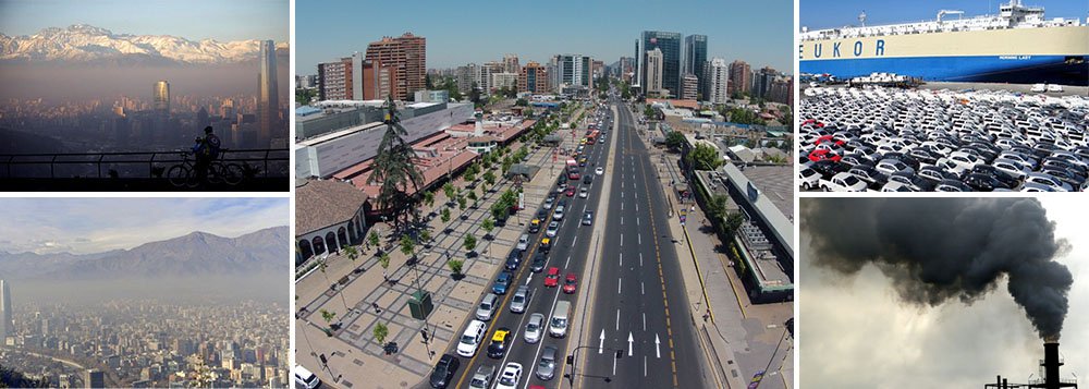 Santiago declara “emergência ambiental” devido à altíssima concentração de Material Particulado (MP) 2,5 no ar; primeira medida em 16 anos, na capital chilena estão paralisados 40% do parque automotivo e aproximadamente 3 mil indústrias; leia o relato de Frederico Füllgraf, em artigo especial para o 247 